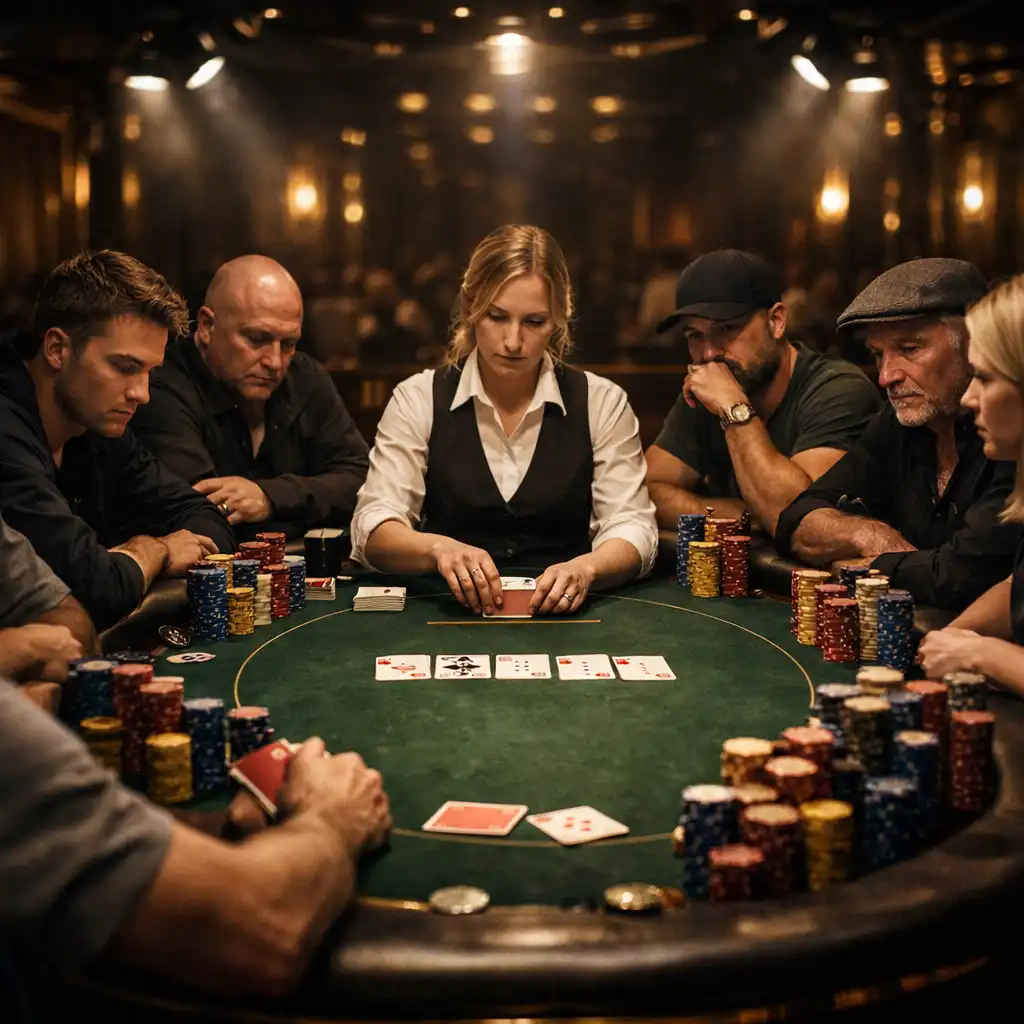 Finálový stůl pokerového turnaje
