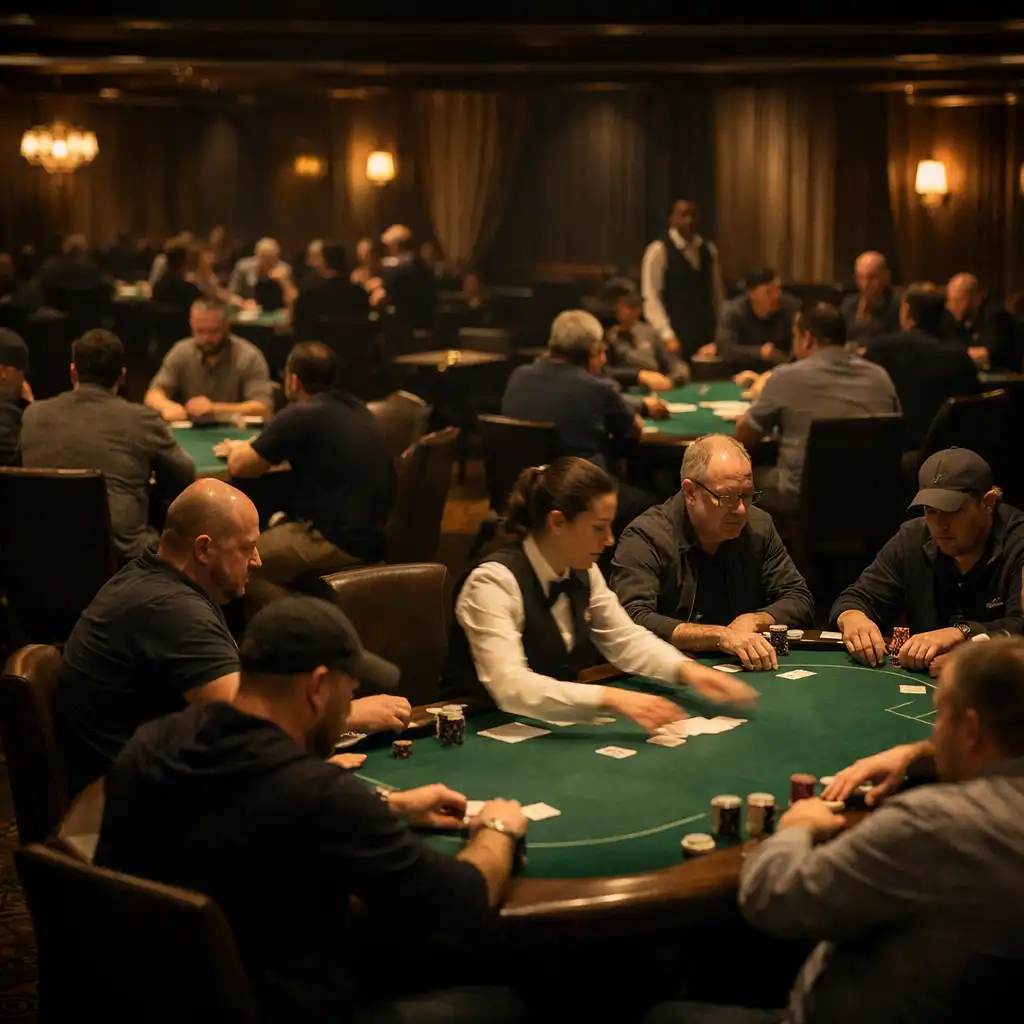 Pokerový turnaj v průběhu